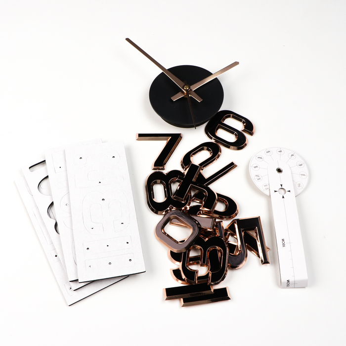 Часы-наклейка, серия: DIY, "Данбери", плавный ход, d-50 см, 1 АА - фото 1896760341