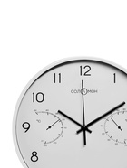 Часы настенные интерьерные «Соломон», плавный ход, d=30 см, термометр, гигрометр, белые - Фото 4