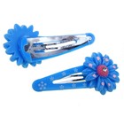 невидимка для волос "Выбражулька" глянец васильки (набор 2 шт) - Фото 1