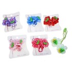 резинка для волос "Выбражулька" глянец ткань виноград (набор 2 шт) - Фото 2