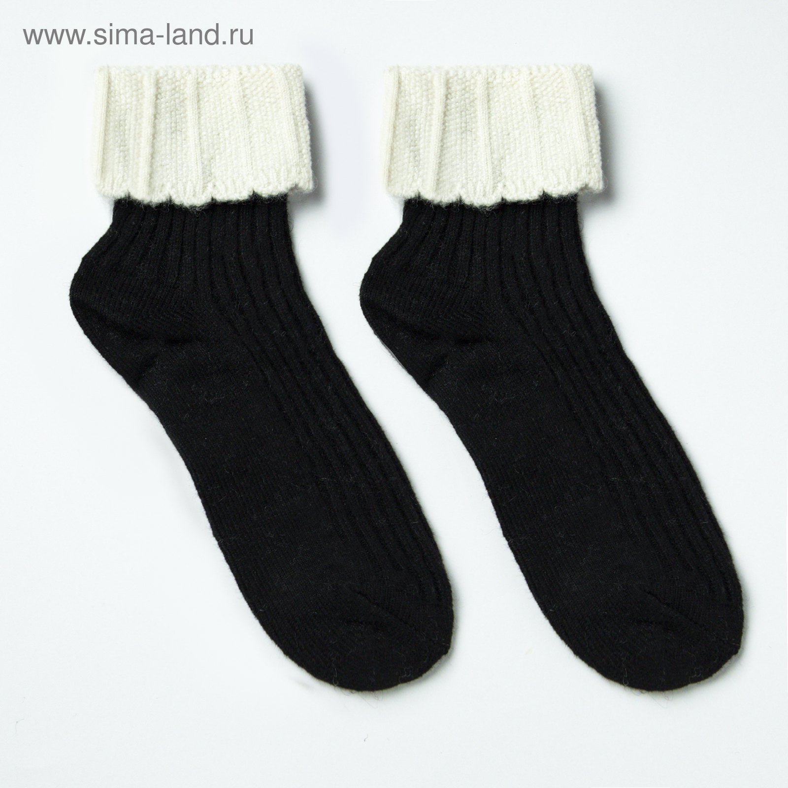 Носки пуховые женские, цвет чёрный, р-р 36-40 (4544809) - Купить по ...