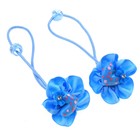 резинка для волос "Выбражулька" глянец ткань сердечко (набор 2 шт) - Фото 1