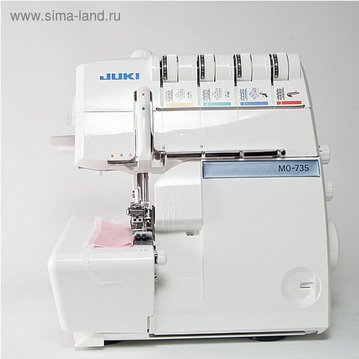 Оверлок Juki MO 735, 105 Вт, 20 операций, 1500 стежков/мин, белый