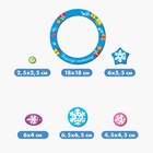 Трафарет спирограф «Новый год! Нарисуй снежинку», набор 6 деталей - Фото 8