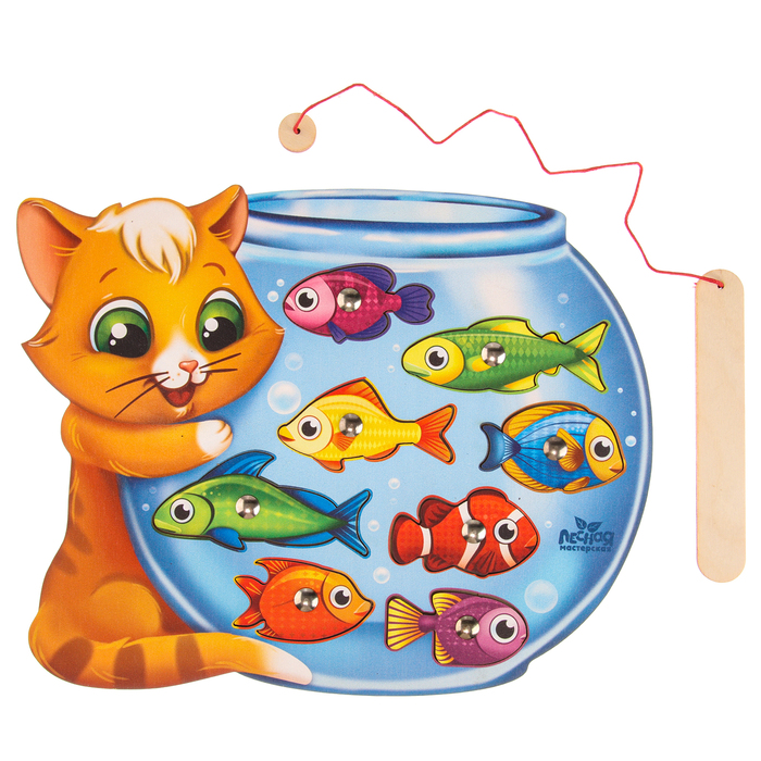 Магнитная рыбалка «Кот», головоломка - фото 1877533619