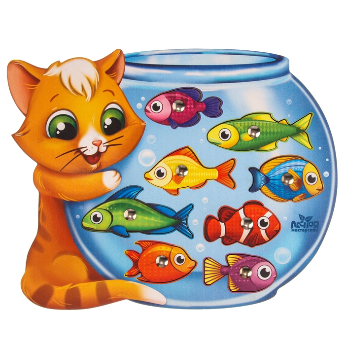 Магнитная рыбалка «Кот», головоломка - фото 1899711004