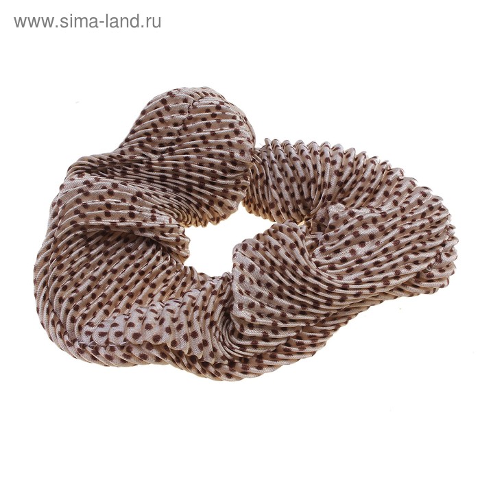 резинка для волос "Орбита" гофре горох мелкий - Фото 1