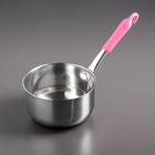 Ковш из нержавеющей стали, 2 л, пластиковая ручка, цвет ручки МИКС - Фото 1