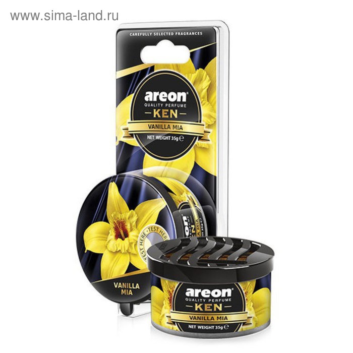 

Ароматизатор Areon Ken, на панель, аромат ваниль миа 50788a