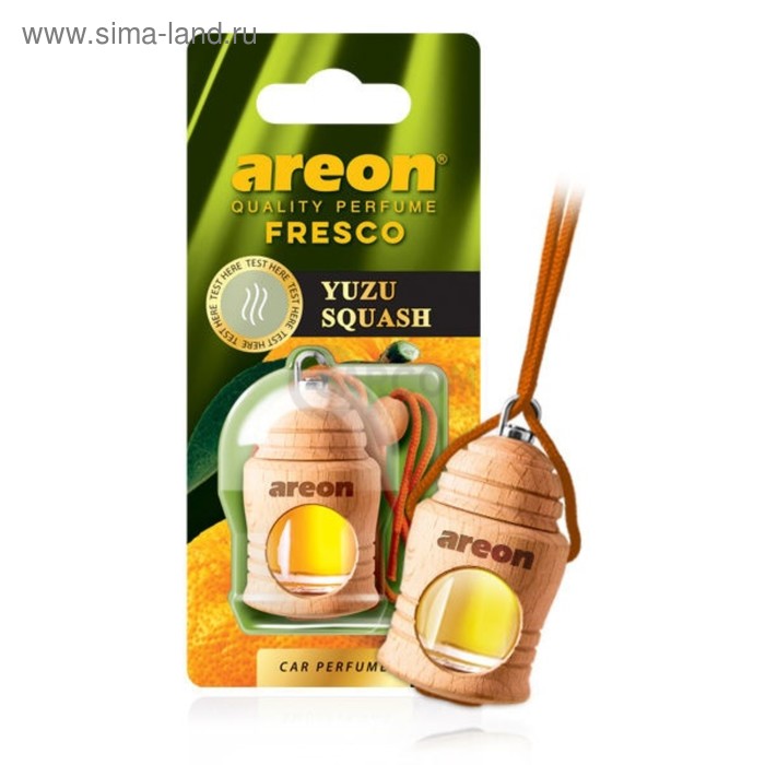 Ароматизатор на зеркало Areon fresco, бутылочка, йузу сквош (Yuzu Squash) 704-051-334 - Фото 1