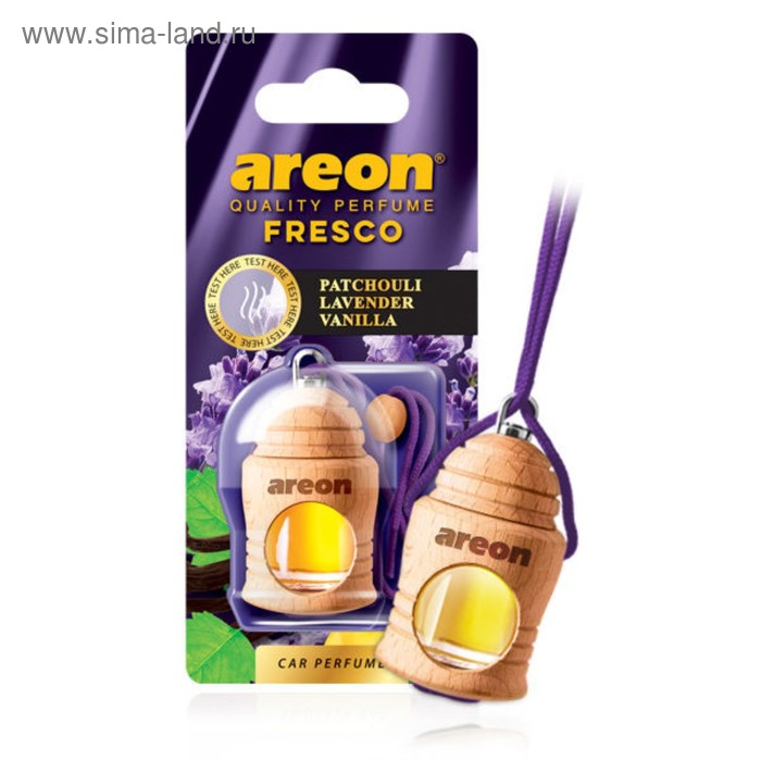 Ароматизатор Areon Fresco, на зеркало, аромат пачули-лаванда-ваниль, бутылочка 126272a - Фото 1
