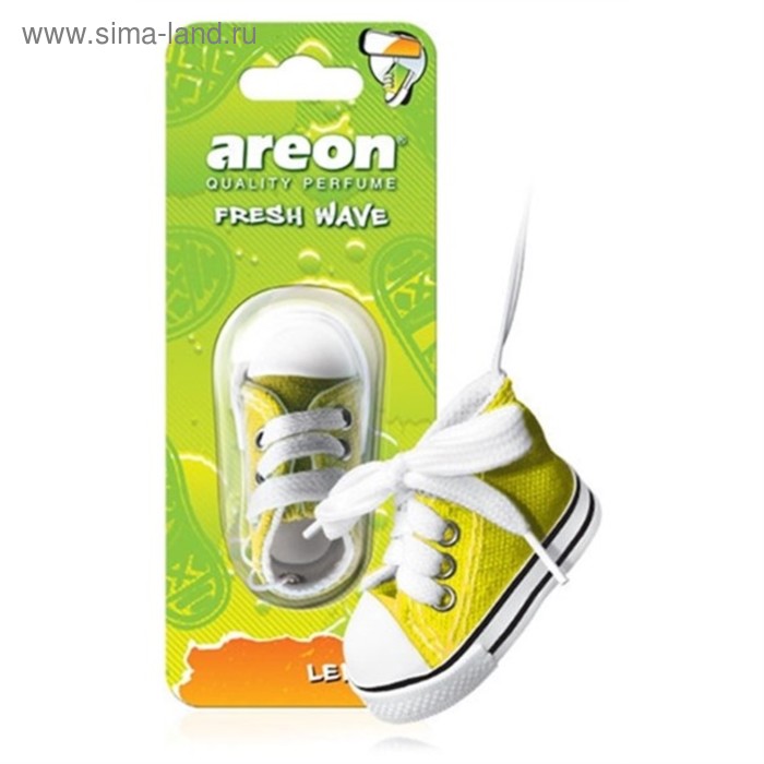 Ароматизатор Areon Refreshment «Кед», на зеркало, цвет жёлтый, аромат лимон 46405a - Фото 1