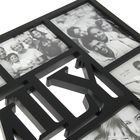 Фоторамка на 10 фото "Семья" чёрная 71,5x36,5 см (10x15, 13x18 см) - Фото 3