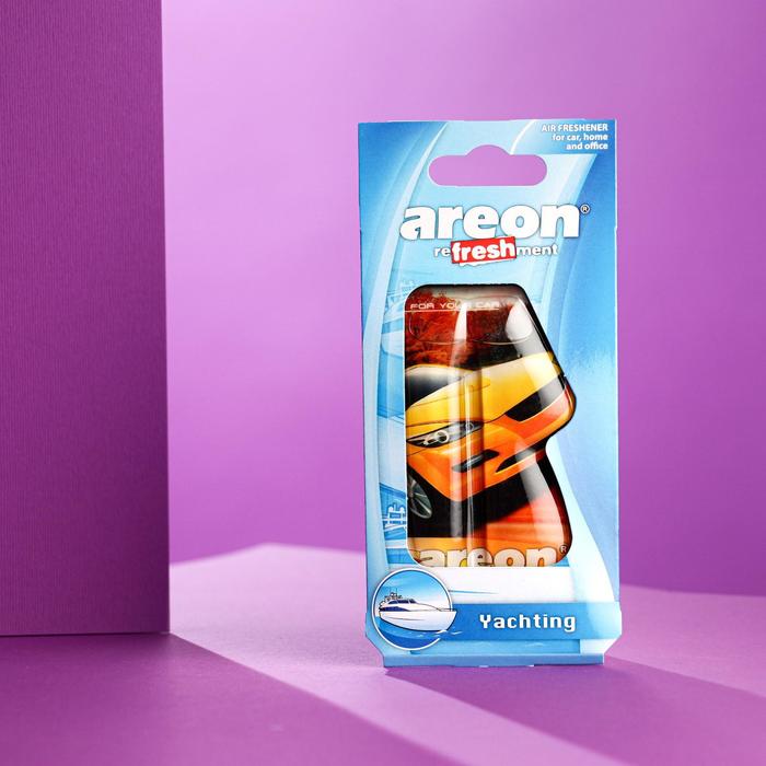 

Ароматизатор на зеркало Areon Refreshment гелевый, яхтинг