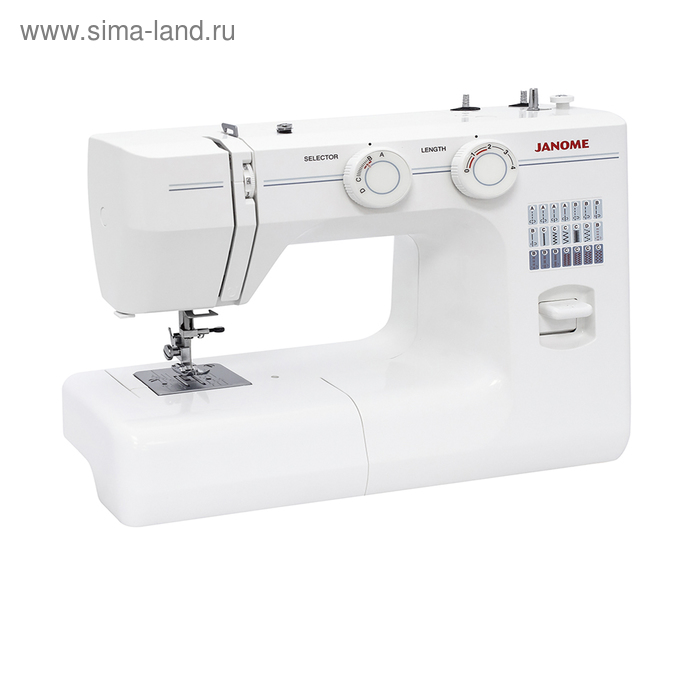 Швейная машина Janome TM2004, 85 Вт, 3 операции, полуавтомат, белая - Фото 1