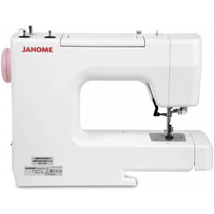 Швейная машина Janome Pink 25, 60 Вт, 25 операций, автомат,бело-розовая - фото 51347222