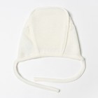 Шапка детская "МиМиМи", цвет молочный, 1 мес - фото 24281543