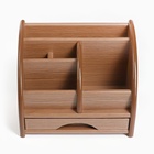 Органайзер 5 секций, 1 выдвижной ящик, серия Ясень шимо, 20×16.5×15.5 см, МИКС - Фото 6