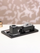 Набор настольный, органайзер 4 в 1 с визитницей и часами, 34×17×13 см - Фото 2