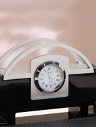 Набор настольный, органайзер 4 в 1 с визитницей и часами, 34×17×13 см - Фото 5