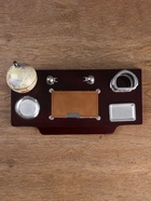 Набор настольный, органайзер 7 в 1, часы, лок для бумаги, визитница, глобус, подставка для печати, карандашница, 40×20×17, МИКС - Фото 11