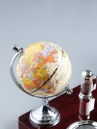 Набор настольный, органайзер 7 в 1, часы, лок для бумаги, визитница, глобус, подставка для печати, карандашница, 40×20×17, МИКС - Фото 4