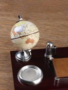 Набор настольный, органайзер 7 в 1, часы, лок для бумаги, визитница, глобус, подставка для печати, карандашница, 40×20×17, МИКС - Фото 8