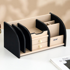 Органайзер 7 секций, 2 выдвижных ящика, венге/дуб молочный, 30×16×15 см - Фото 1