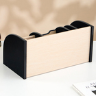 Органайзер 7 секций, 2 выдвижных ящика, венге/дуб молочный, 30×16×15 см - Фото 3