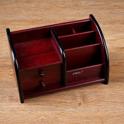 Органайзер 5 секций, 2 выдвижных ящика, 24×14×13 см