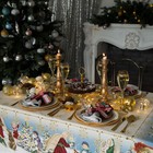 Кухонный набор новогодний «Этель» Christmas time: скатерть 150×180 см ±3 см с ГМВО, салфетка 40×40 см-8 шт., 100% хлопок - Фото 3