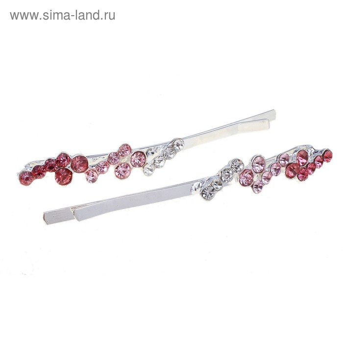 невидимка для волос "Соло" кружево микс (набор 2 шт) - Фото 1