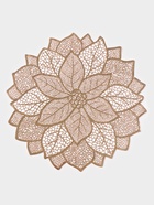 Салфетка сервировочная на стол Доляна «Цветок», d=38 см, золотая - Фото 14