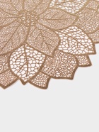 Салфетка сервировочная на стол Доляна «Цветок», d=38 см, золотая - Фото 11