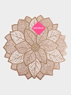 Салфетка сервировочная на стол Доляна «Цветок», d=38 см, золотая - Фото 9