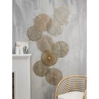 Салфетка сервировочная на стол Доляна «Цветок», d=38 см, золотая - Фото 7