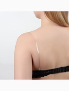 Лямки для бюстгальтера, силиконовые, фурнитура металл, 0.5 см, 37 см, пара, прозрачные - Фото 7