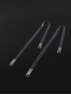 Лямки для бюстгальтера, силиконовые, фурнитура металл, 4 полосы, 1 см, 37 см, пара, прозрачные - Фото 3