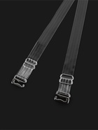 Лямки для бюстгальтера, силиконовые, фурнитура металл, 4 полосы, 1 см, 37 см, пара, прозрачные - Фото 4