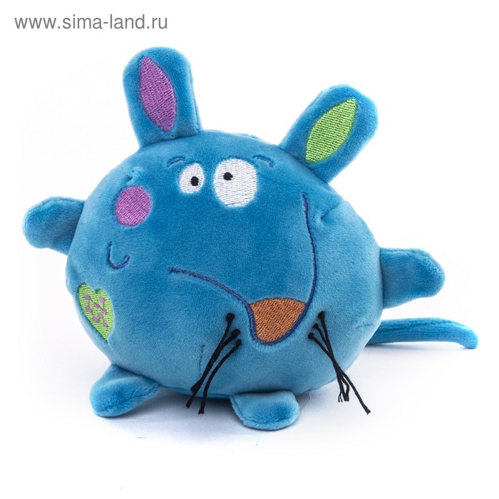 Мягкая игрушка Button Blue «Мышка», синяя, 10 см - Фото 1