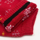 Носки женские махровые «Снежинки», цвет бордовый, размер 23-25 - Фото 4