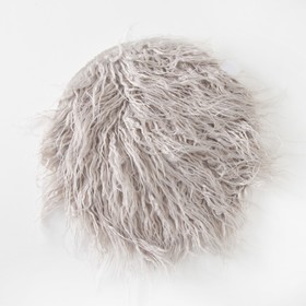 

Сидушка на стул меховая Доляна "Уют" цв.беж d 30 cm,100% п/э