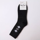 Носки мужские махровые, цвет тёмно-серый, размер 27-29 - Фото 3