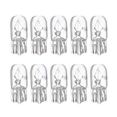Галогенная автомобильная лампа Cartage, T10, W5W, 5 Вт, 12 В, набор 10 шт.