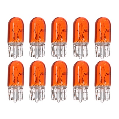 Галогенная лампа для автомобиля Cartage ORANGE, T10, W5W, 5 Вт, 12 В, набор 10 шт.