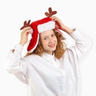 Шапка новогодняя карнавальная «Ушанка» с рожками - Фото 4