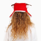 Шапка новогодняя карнавальная «Ушанка» с рожками - Фото 5