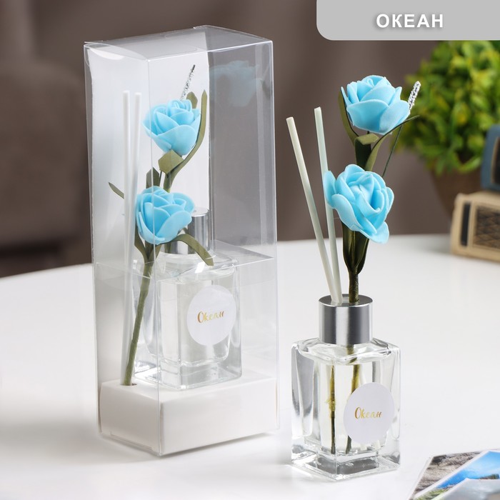 Диффузор ароматический с цветком «Классика», 50 мл, океан, «Богатство Аромата» - Фото 1