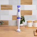 Блендер Luazon LBR-23, погружной, 250 Вт, 1 скорость, бело-фиолетовый - Фото 1