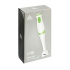 Блендер Luazon LBR-25, погружной, 300 Вт, 2 скорости, бело-зелёный - Фото 5